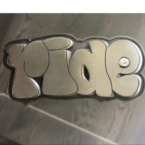 RIDE belt buckle